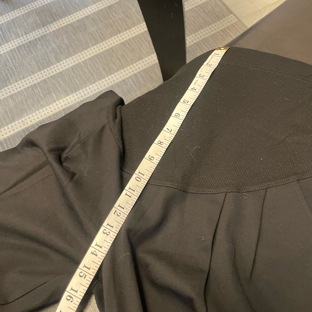 NWT Alina Mae Belly to Baby Black Over the Bump Maternity Pants L - Picture 7 of 9